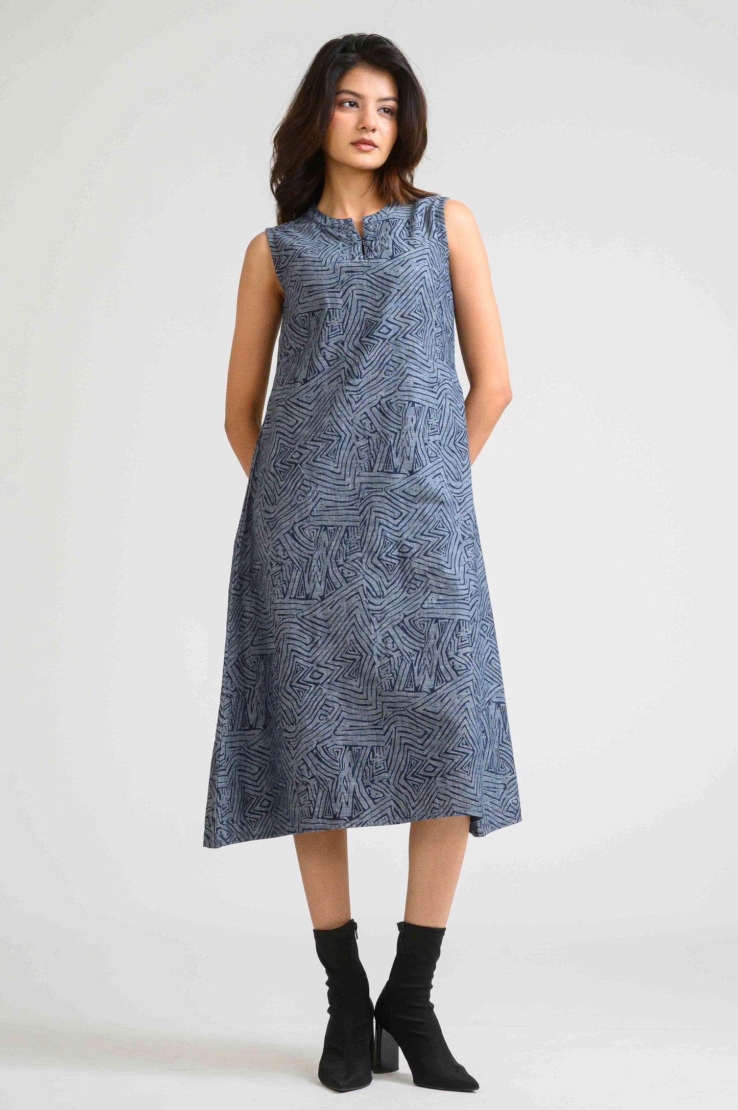 Simply Denim, Simply Stunning Sleeveless Dress - Etiquette Apparel