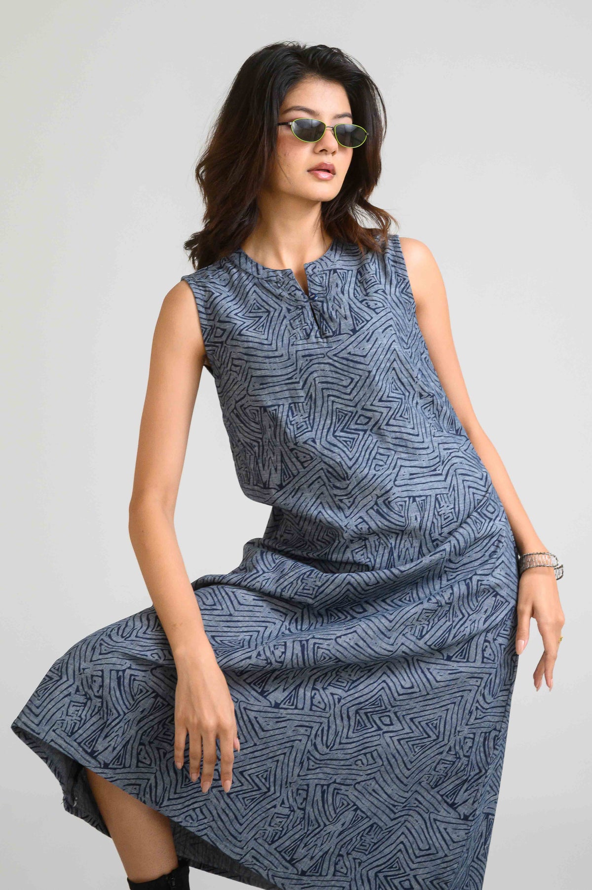 Simply Denim, Simply Stunning Sleeveless Dress - Etiquette Apparel