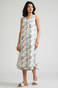 Autumn Whisper Sleeveless Dress - Etiquette Apparel