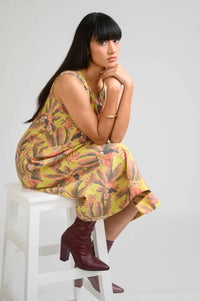 Into the Tropics Sleeveless Dress - Etiquette Apparel