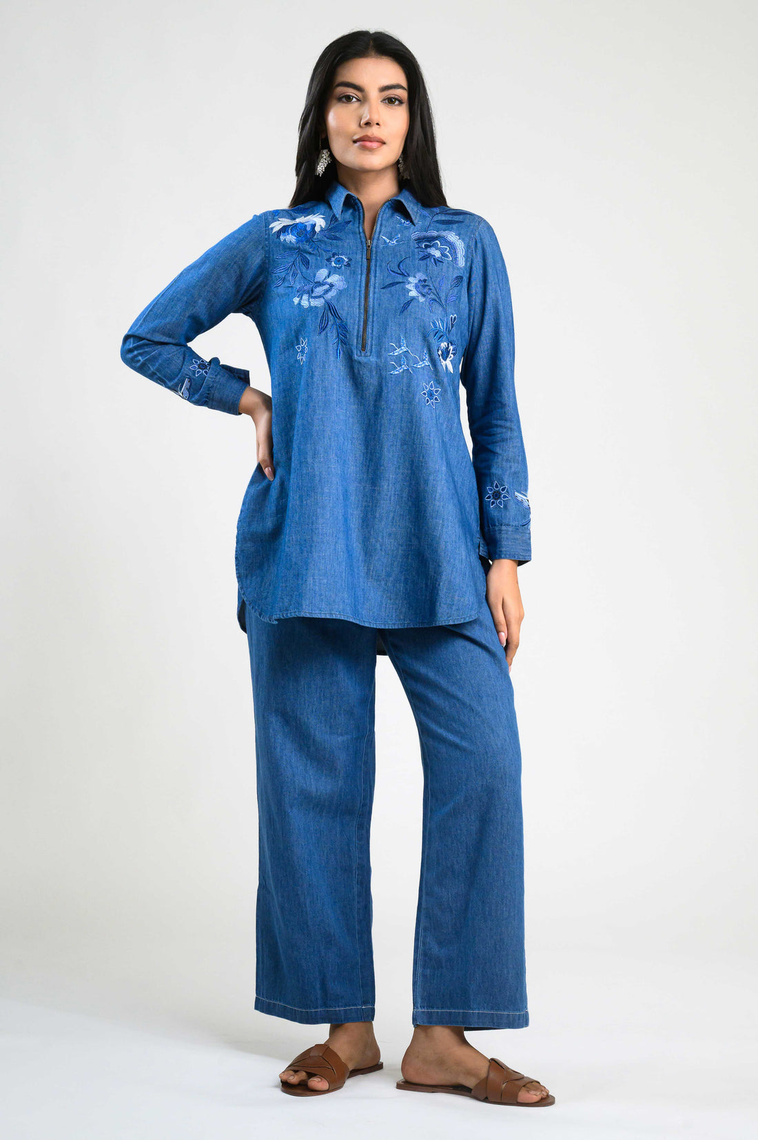 Edge & Embroidery Co-ord Set - Etiquette Apparel 