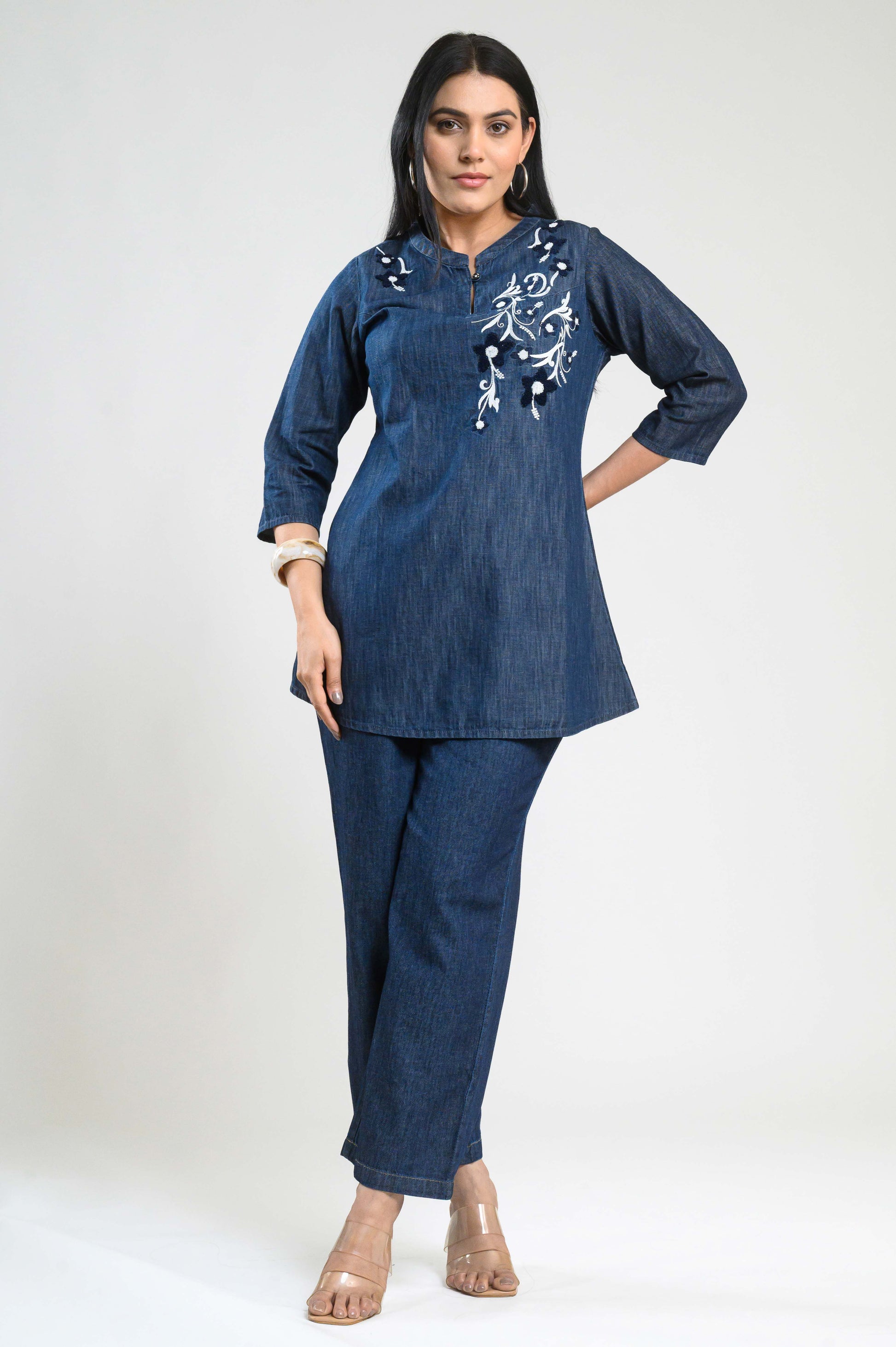 Product Carousel Image 1: Denim Delight Co-ord Set