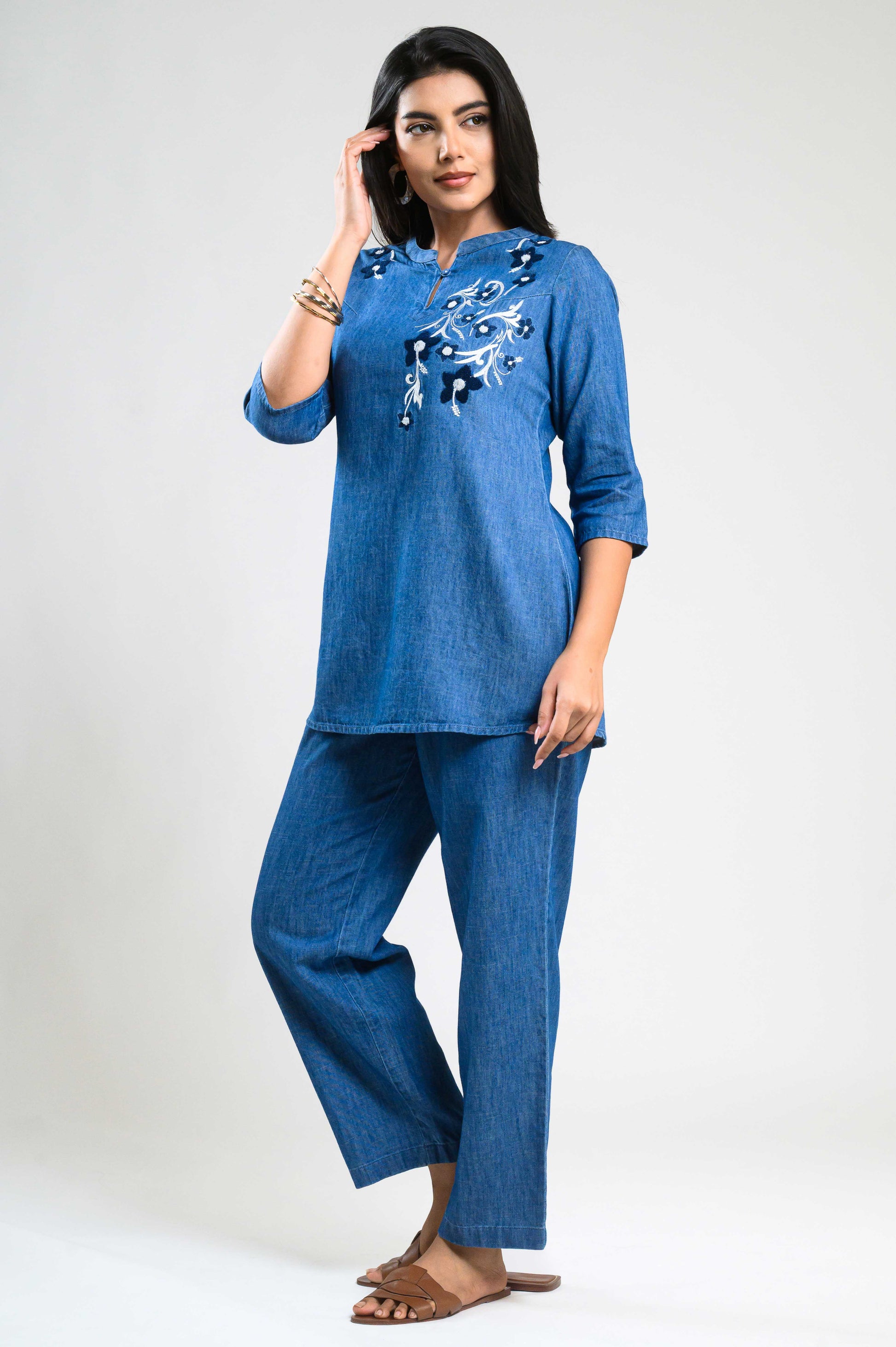 Product Carousel Image 10: Denim Delight Co-ord Set