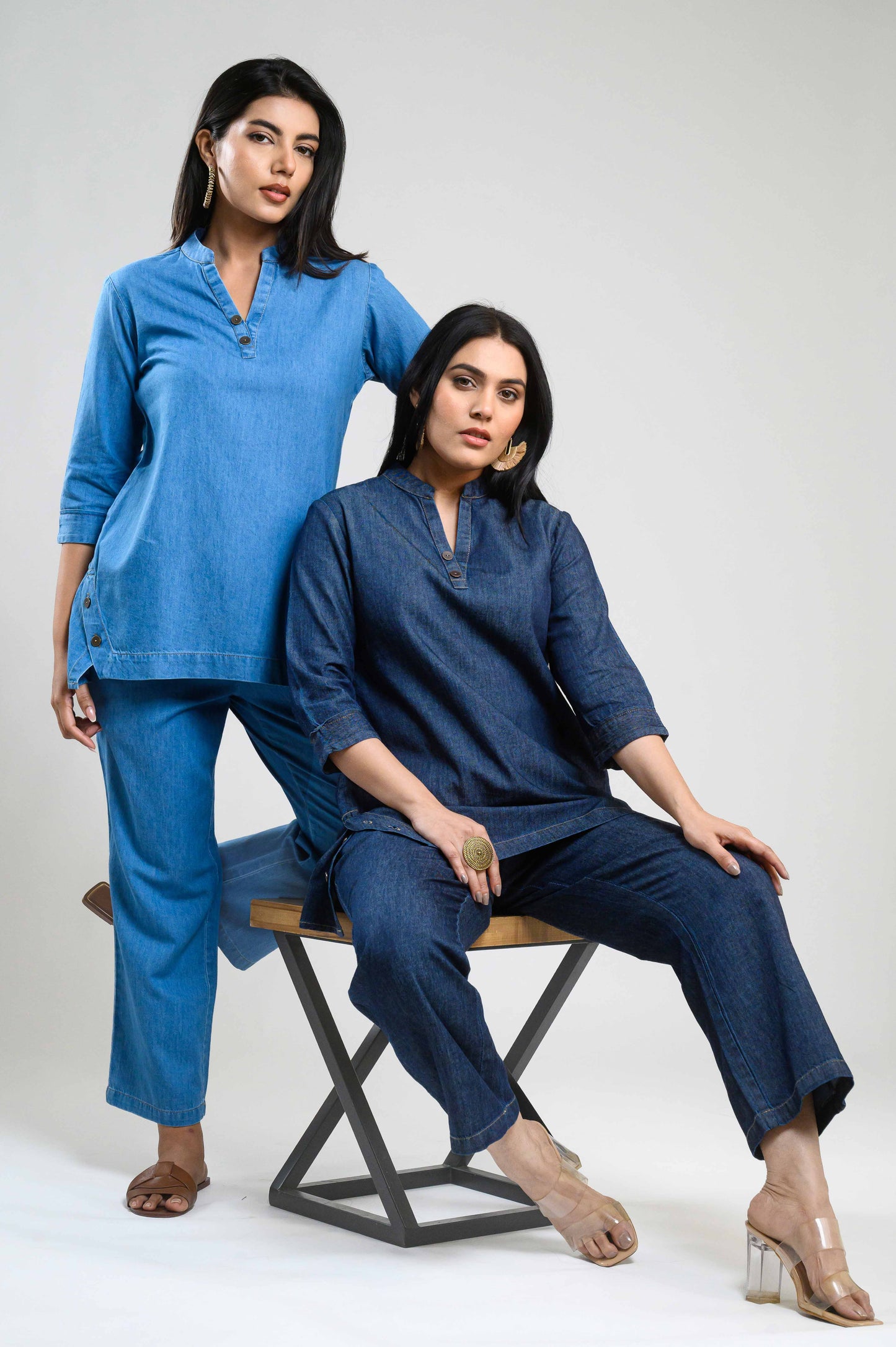 Denim Luxe Co-ord Set - Etiquette Apparel