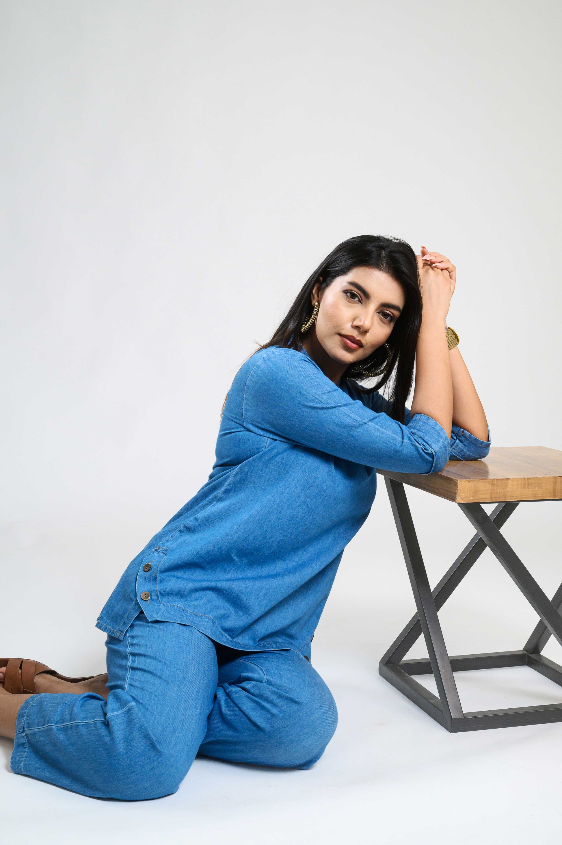 Product Carousel Image 10: Denim Luxe Co-ord Set