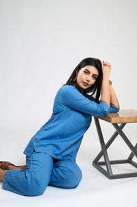Denim Luxe Co-ord Set - Etiquette Apparel