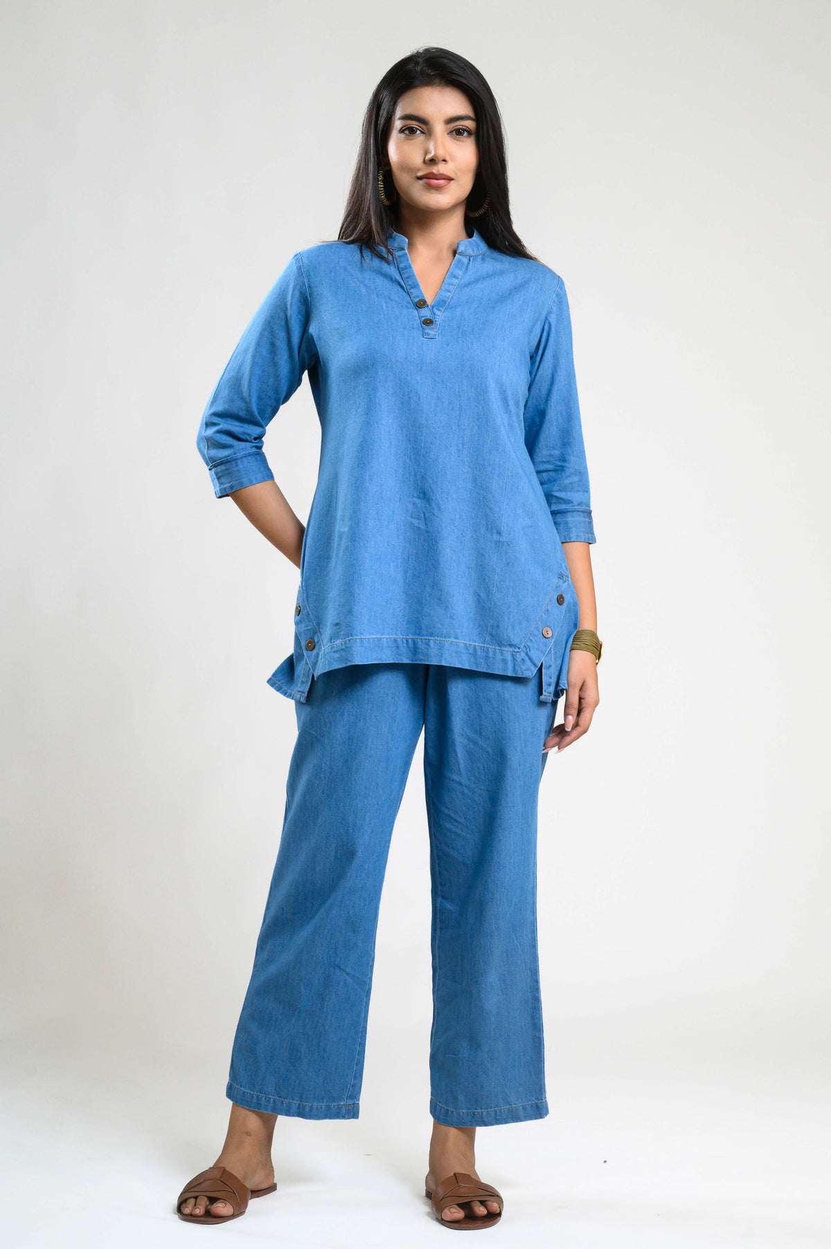 Denim Luxe Co-ord Set - Etiquette Apparel