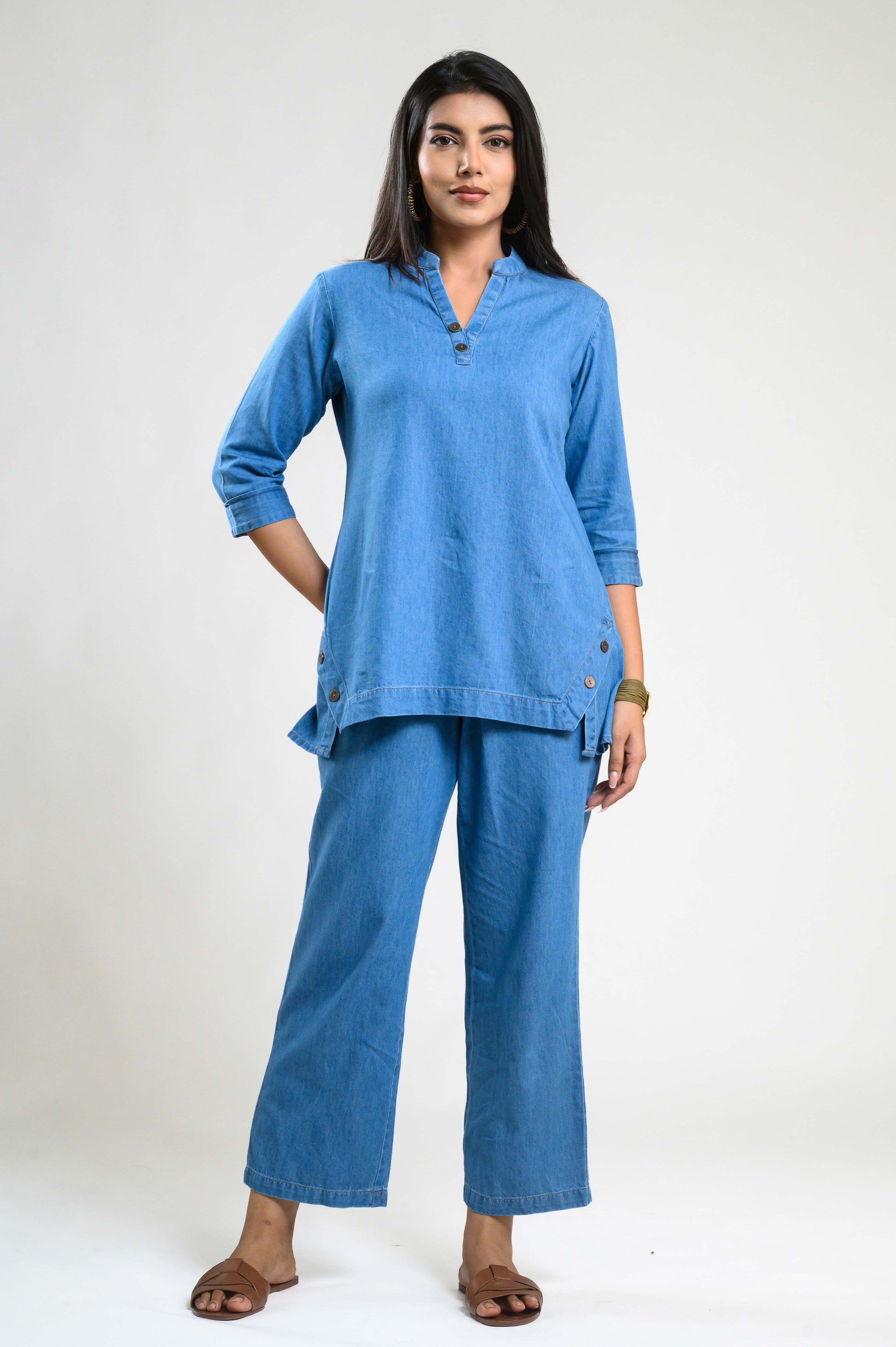 Product Carousel Image 7: Denim Luxe Co-ord Set