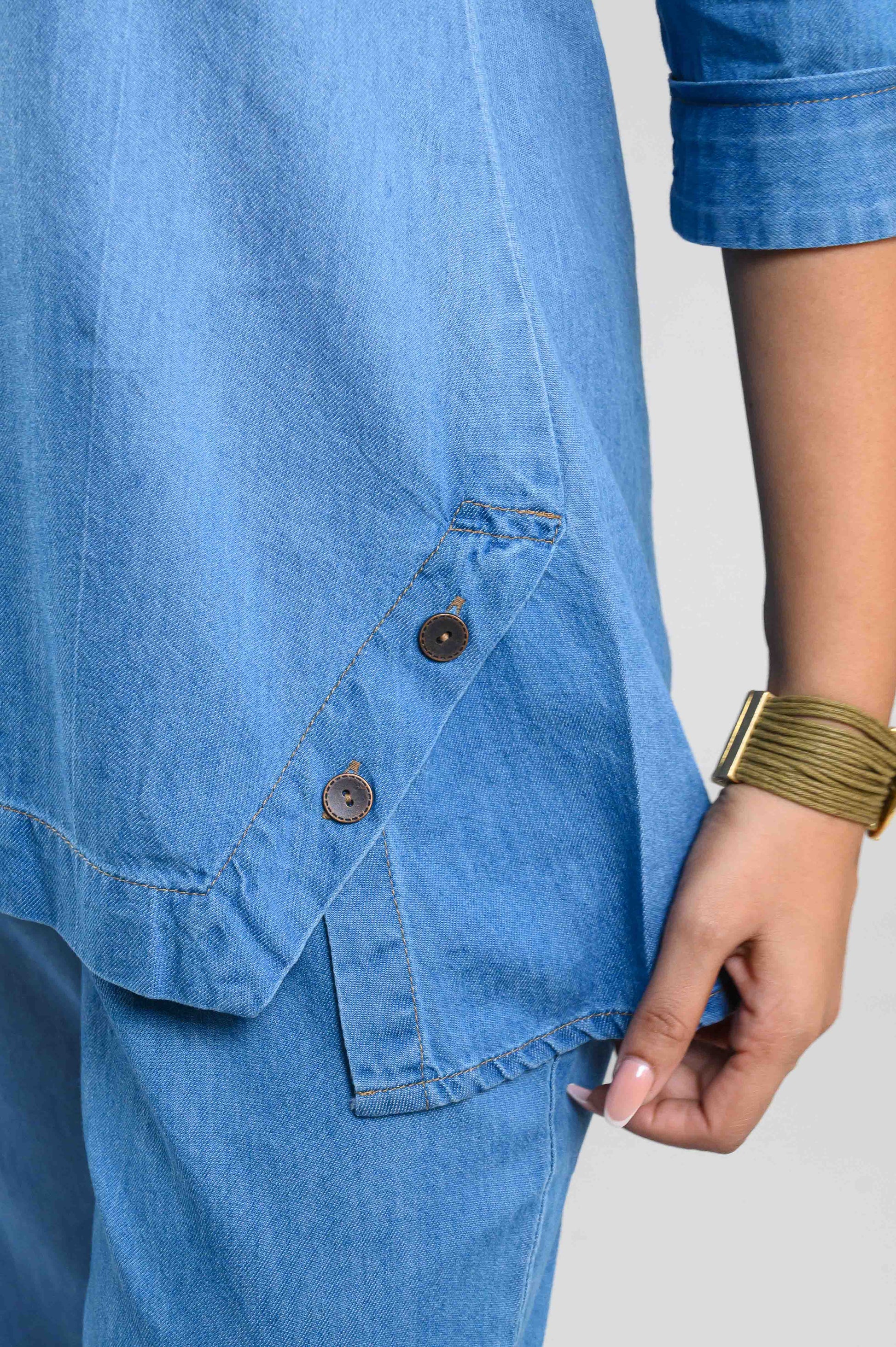 Product Carousel Image 8: Denim Luxe Co-ord Set