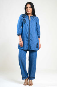 Denim on the go Co-ord Set - Etiquette Apparel