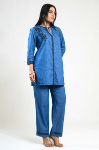 Denim on the go Co-ord Set - Etiquette Apparel