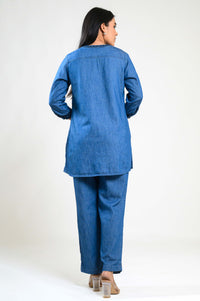 Denim on the go Co-ord Set - Etiquette Apparel