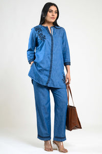 Denim on the go Co-ord Set - Etiquette Apparel