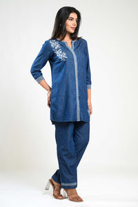 Denim on the go Co-ord Set - Etiquette Apparel