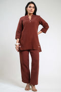 Product Carousel Image 0: Cotton luxe Classy Co-ord Set