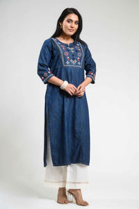 Sindhi Taka Embroidery Kurta - Etiquette Apparel
