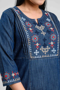Sindhi Taka Embroidery Kurta - Etiquette Apparel