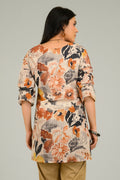 Product Carousel Image 2: Flowy Georgette Leaf Top