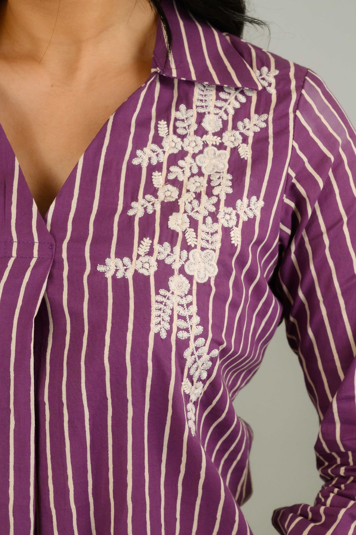 Stipes & Petals Top - Etiquette Apparel
