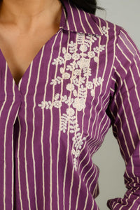 Stipes & Petals Top - Etiquette Apparel