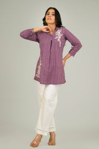 Stipes & Petals Top - Etiquette Apparel