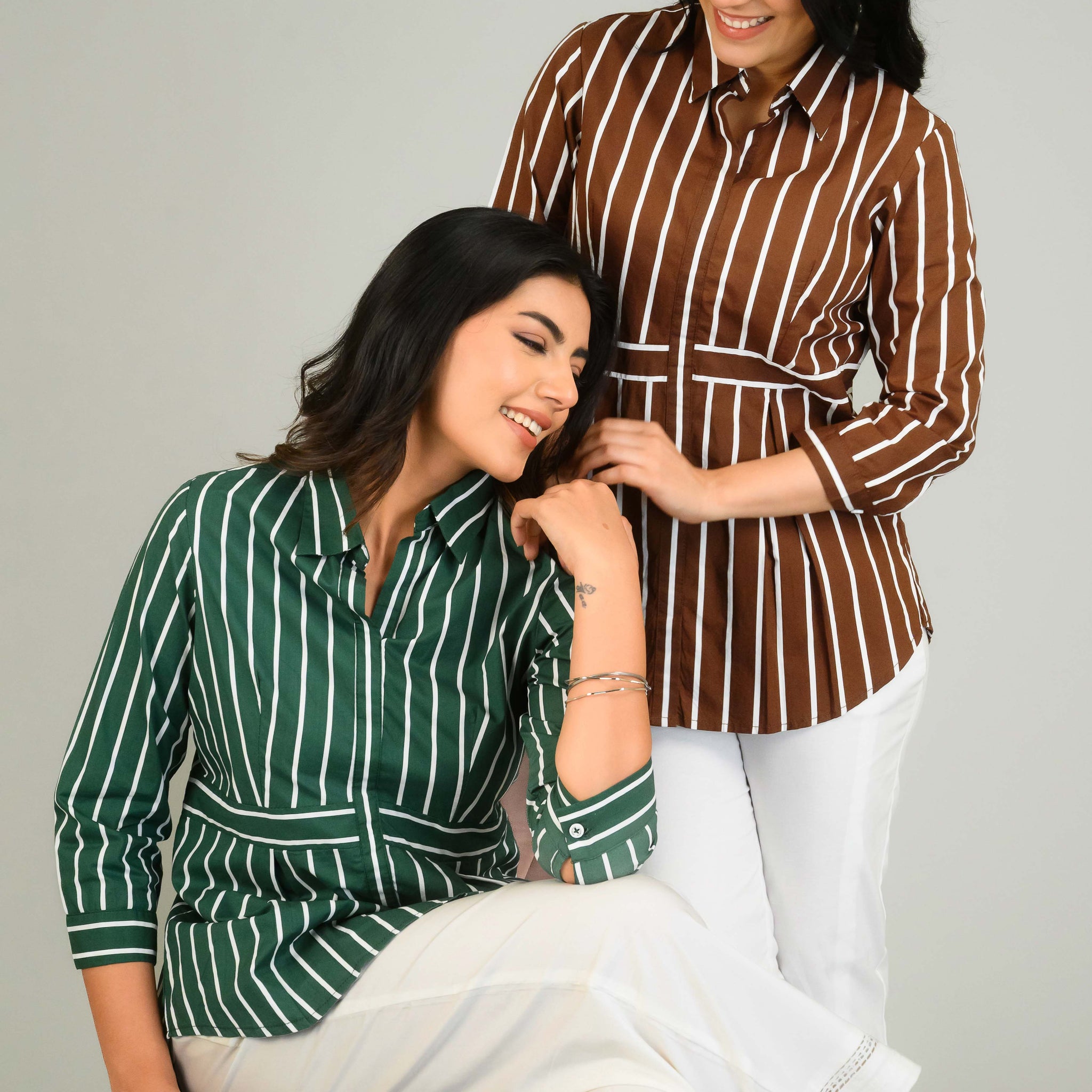 Bold Stripes & Strong Impression Top - Etiquette Apparel 