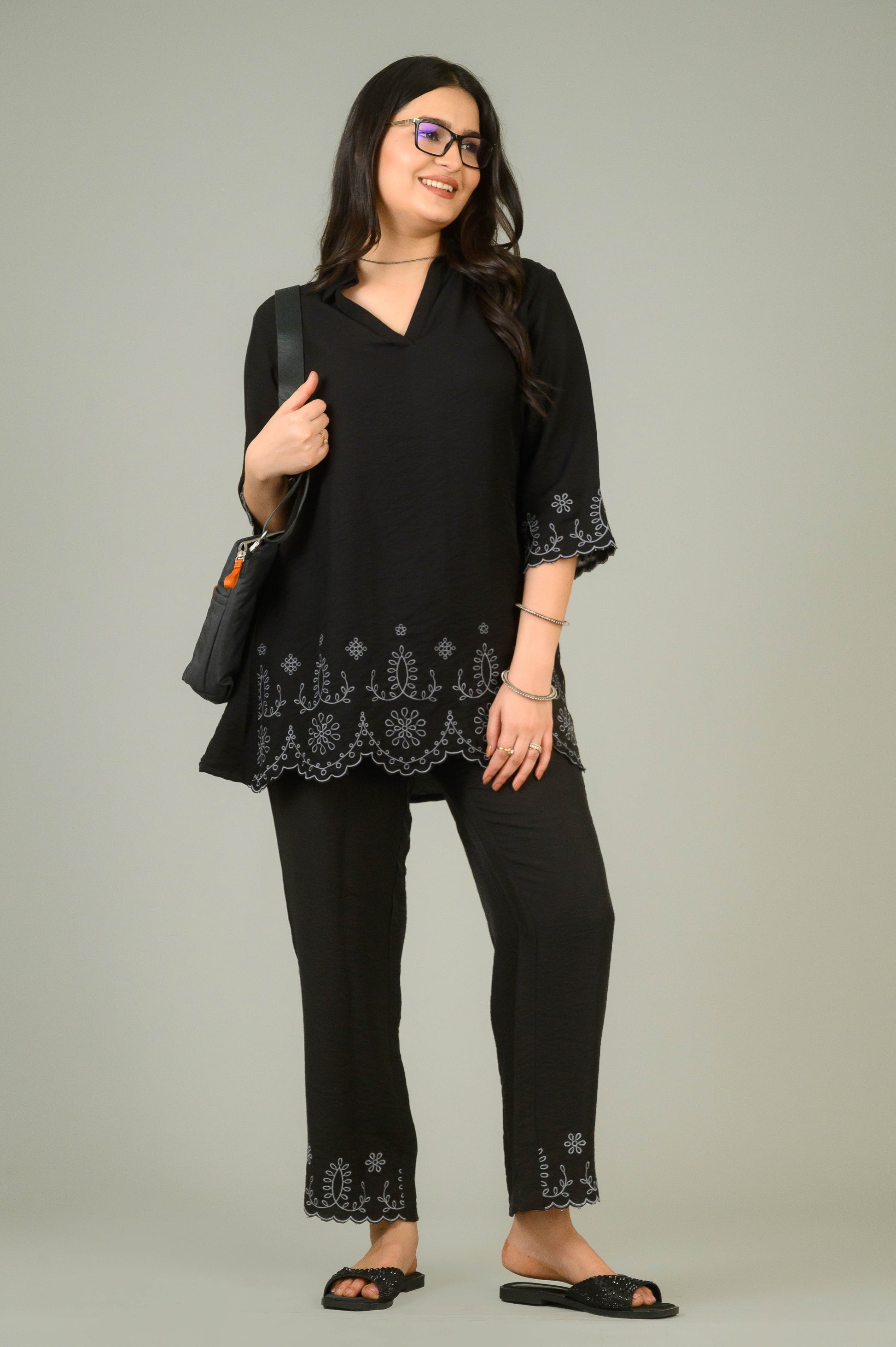 Product Carousel Image 5: Shine with Subtle Glam Co-ord Set