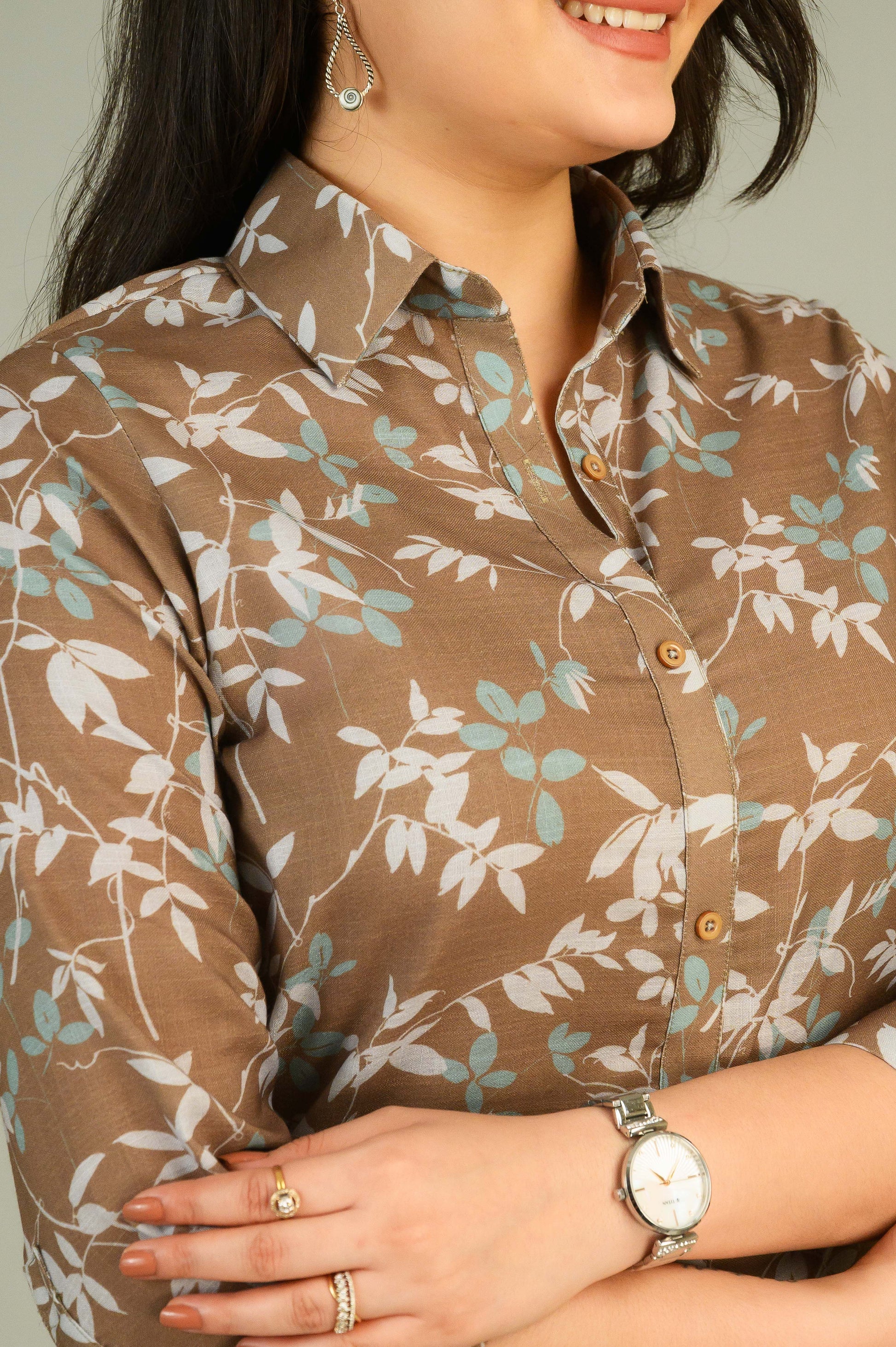 Product Carousel Image 5: Multi Floral Frenzy Top