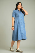 Product Carousel Image 9: The Cinched Denim Dress