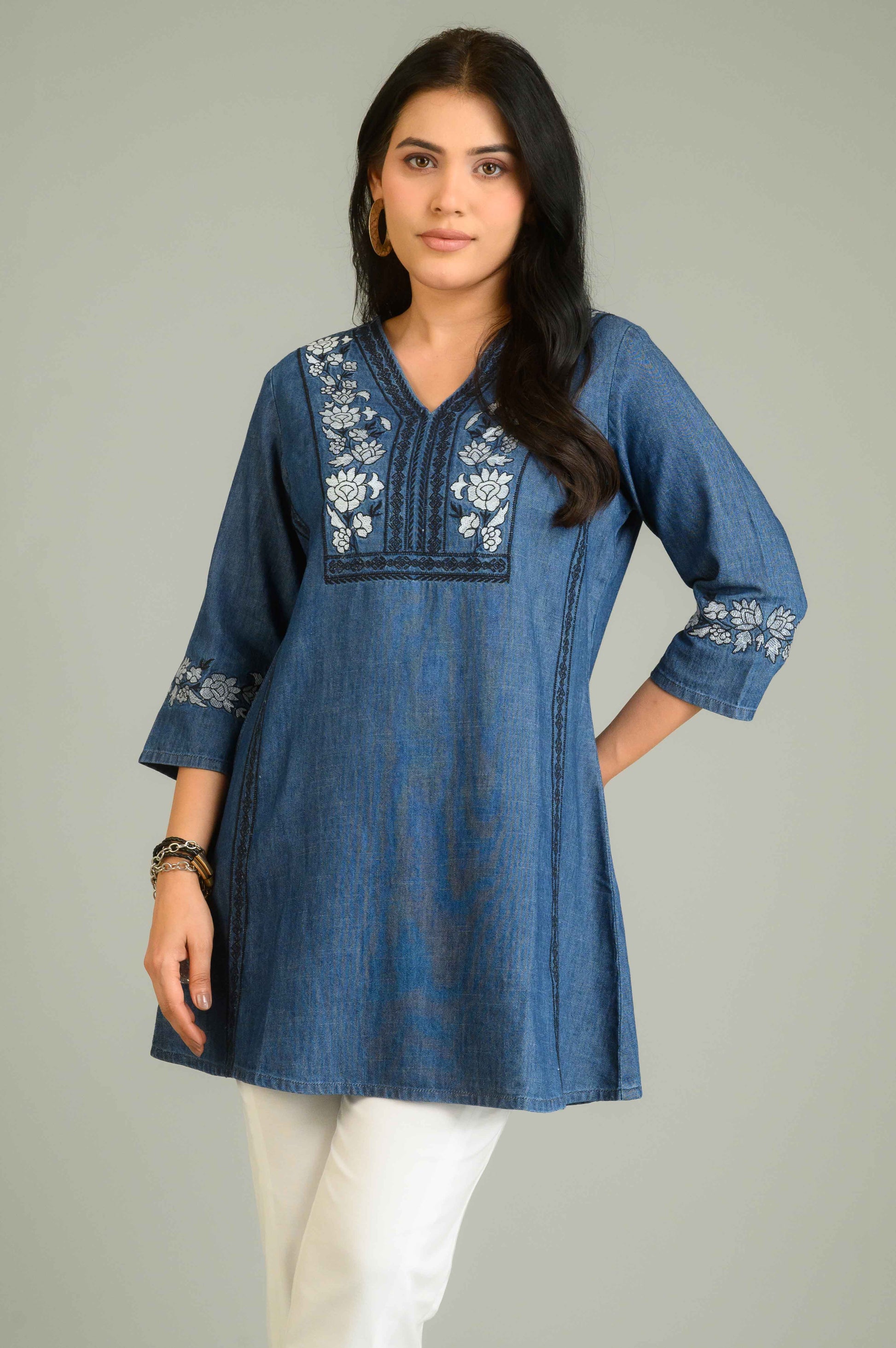 Product Carousel Image 9: Denim with a Dash Top