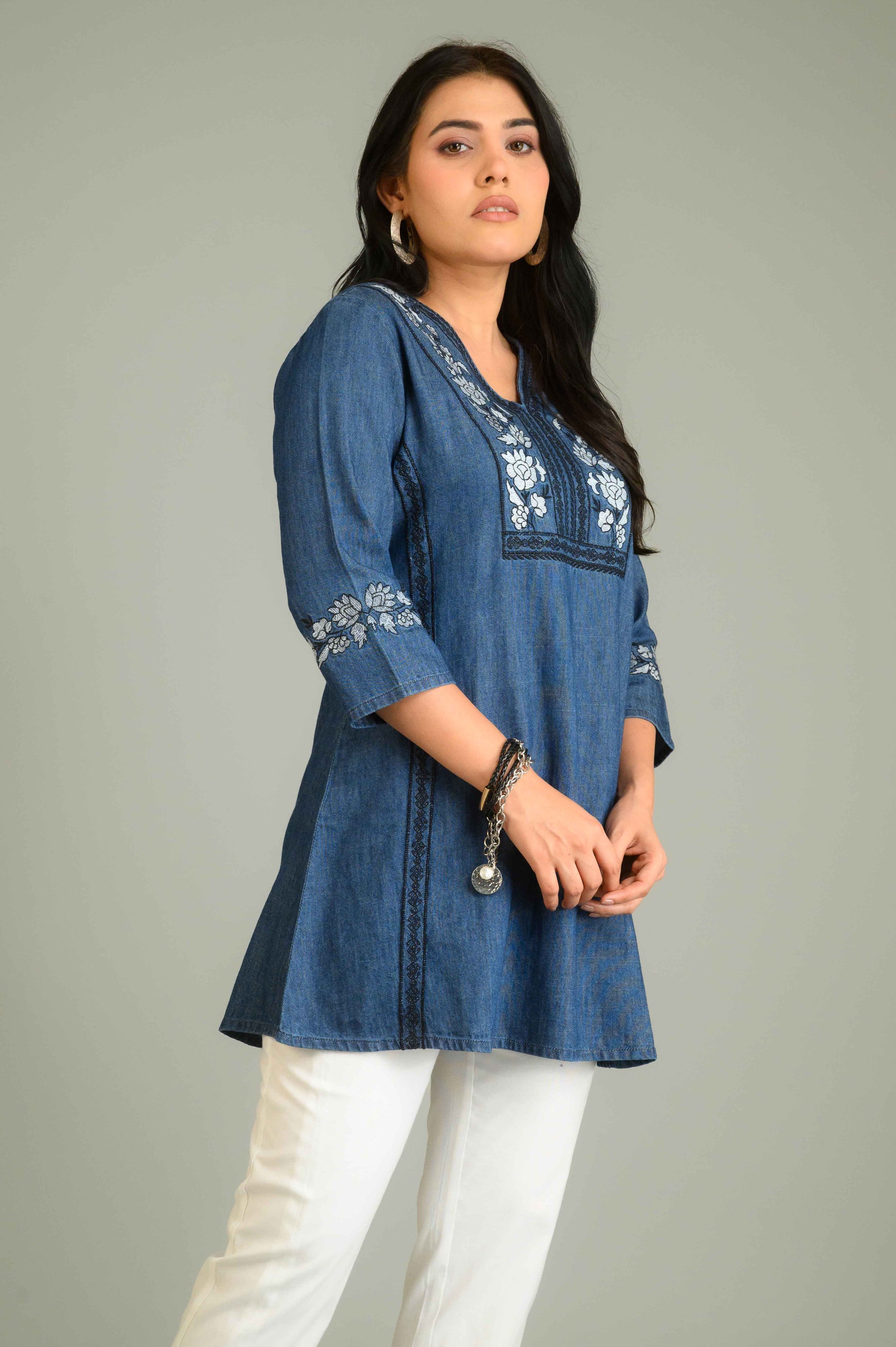 Product Carousel Image 10: Denim with a Dash Top