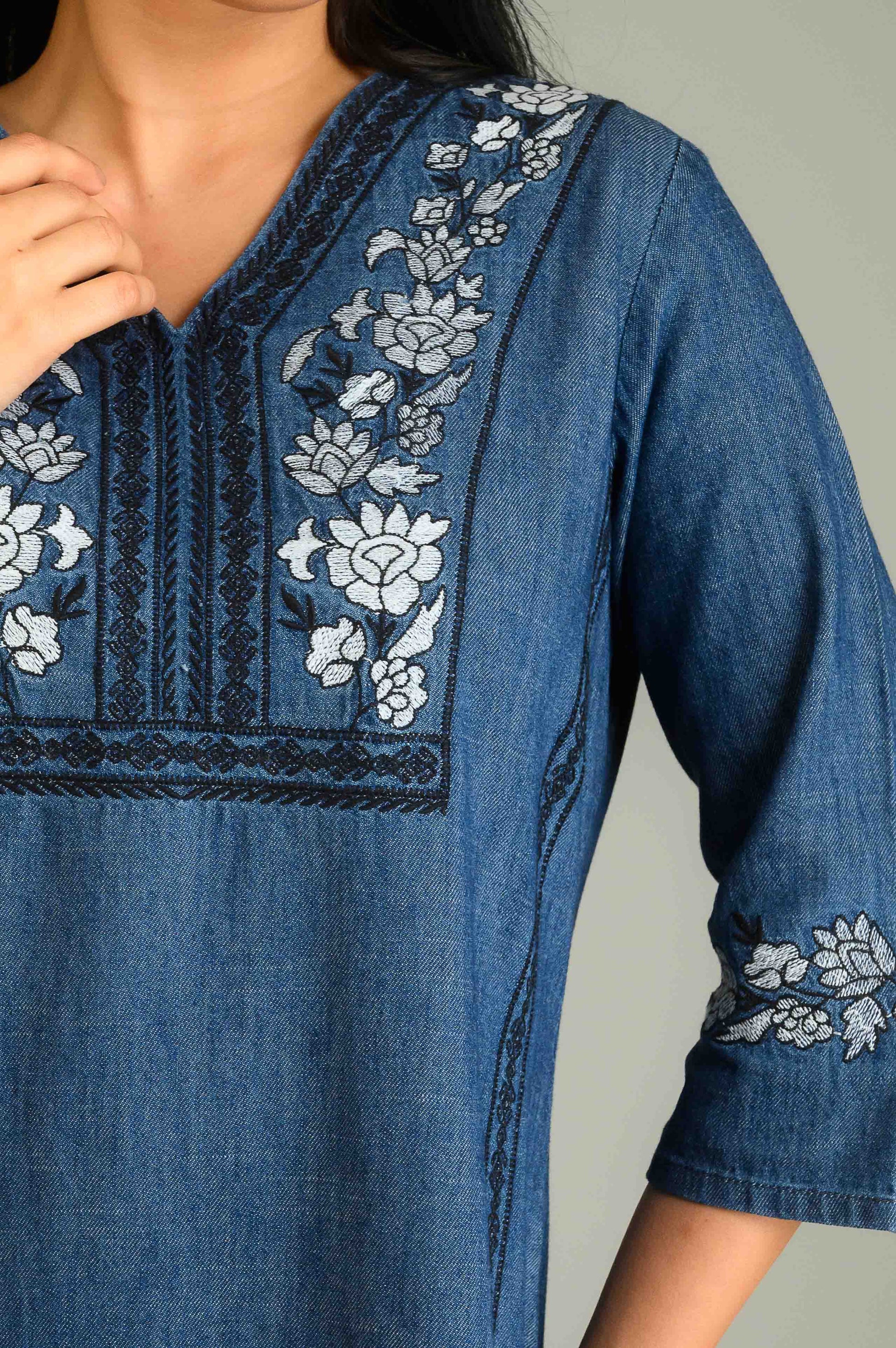 Product Carousel Image 8: Denim with a Dash Top