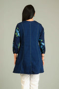 Product Carousel Image 10: Handpainted Denim Sleeved Top
