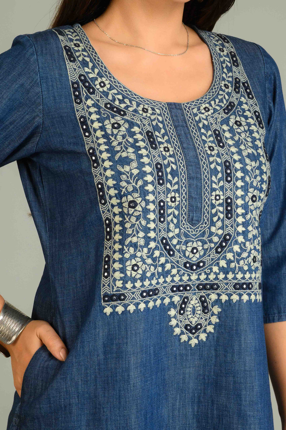 Timeless Indigo Kurta