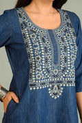 Product Carousel Image 1: Timeless Indigo Kurta
