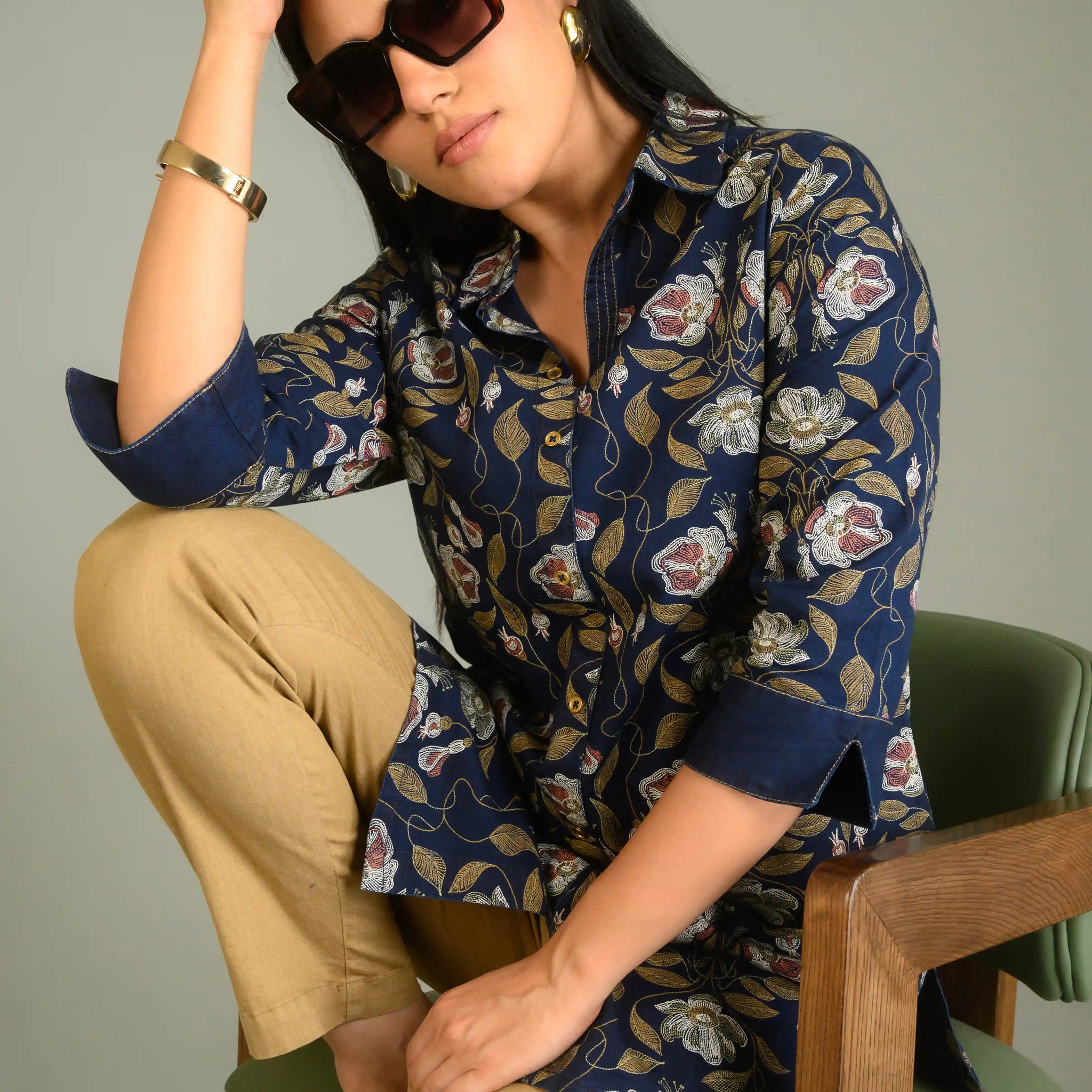 Denim Playdate Top - Etiquette Apparel 