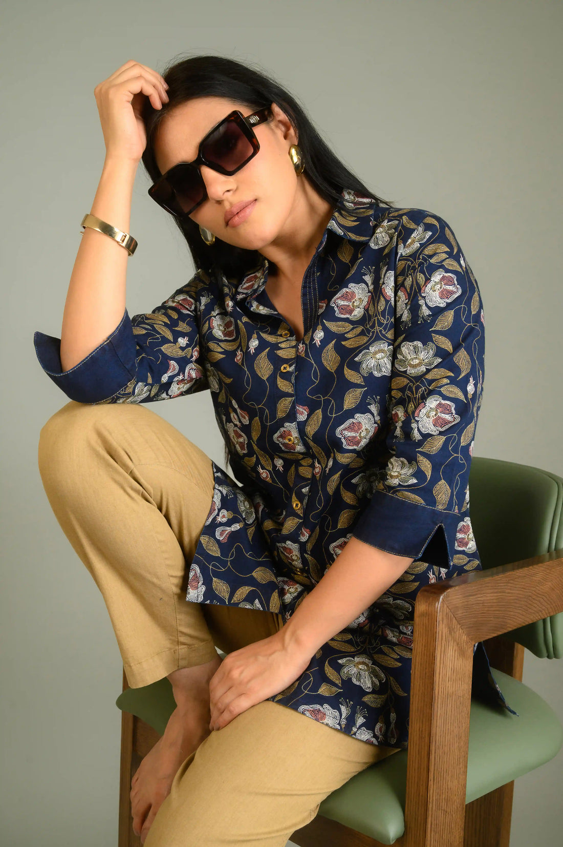 Denim Playdate Top - Etiquette Apparel 