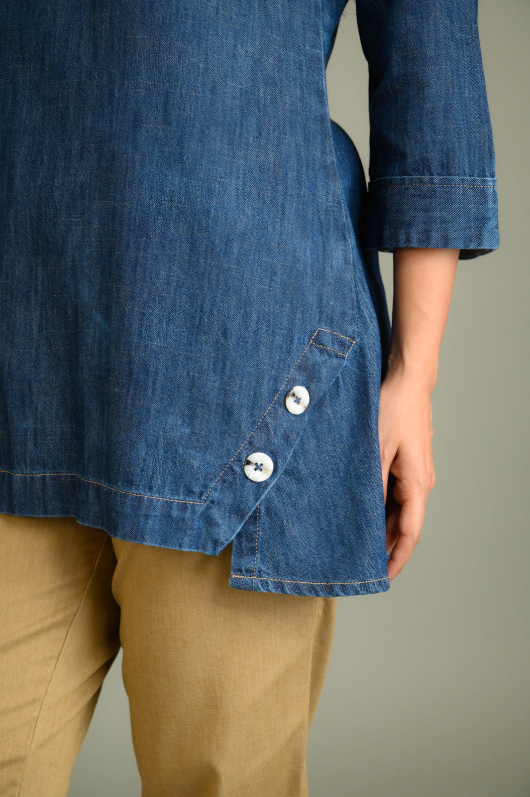 The Denim Staple Top - Etiquette Apparel
