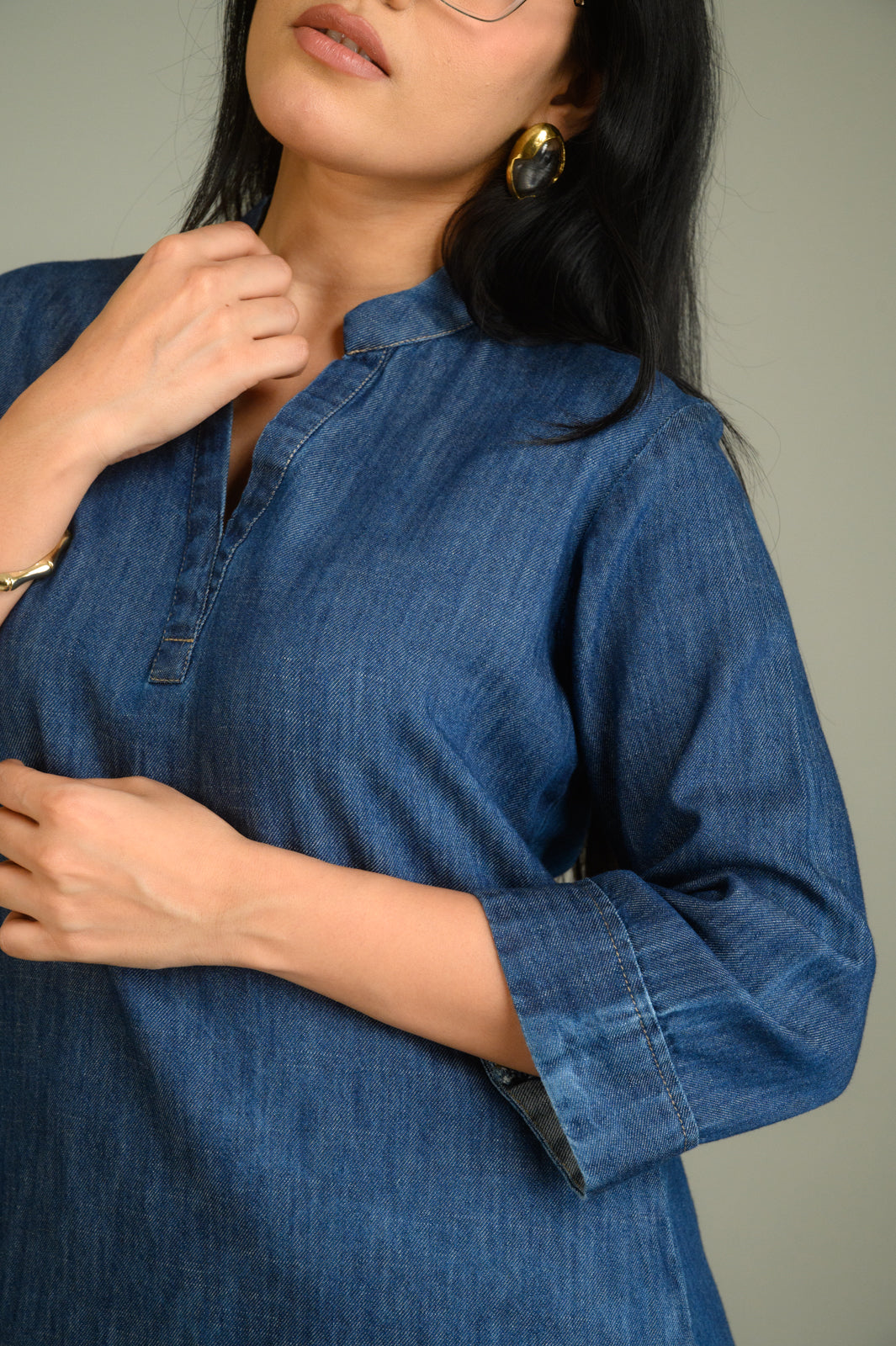 The Denim Staple Top - Etiquette Apparel