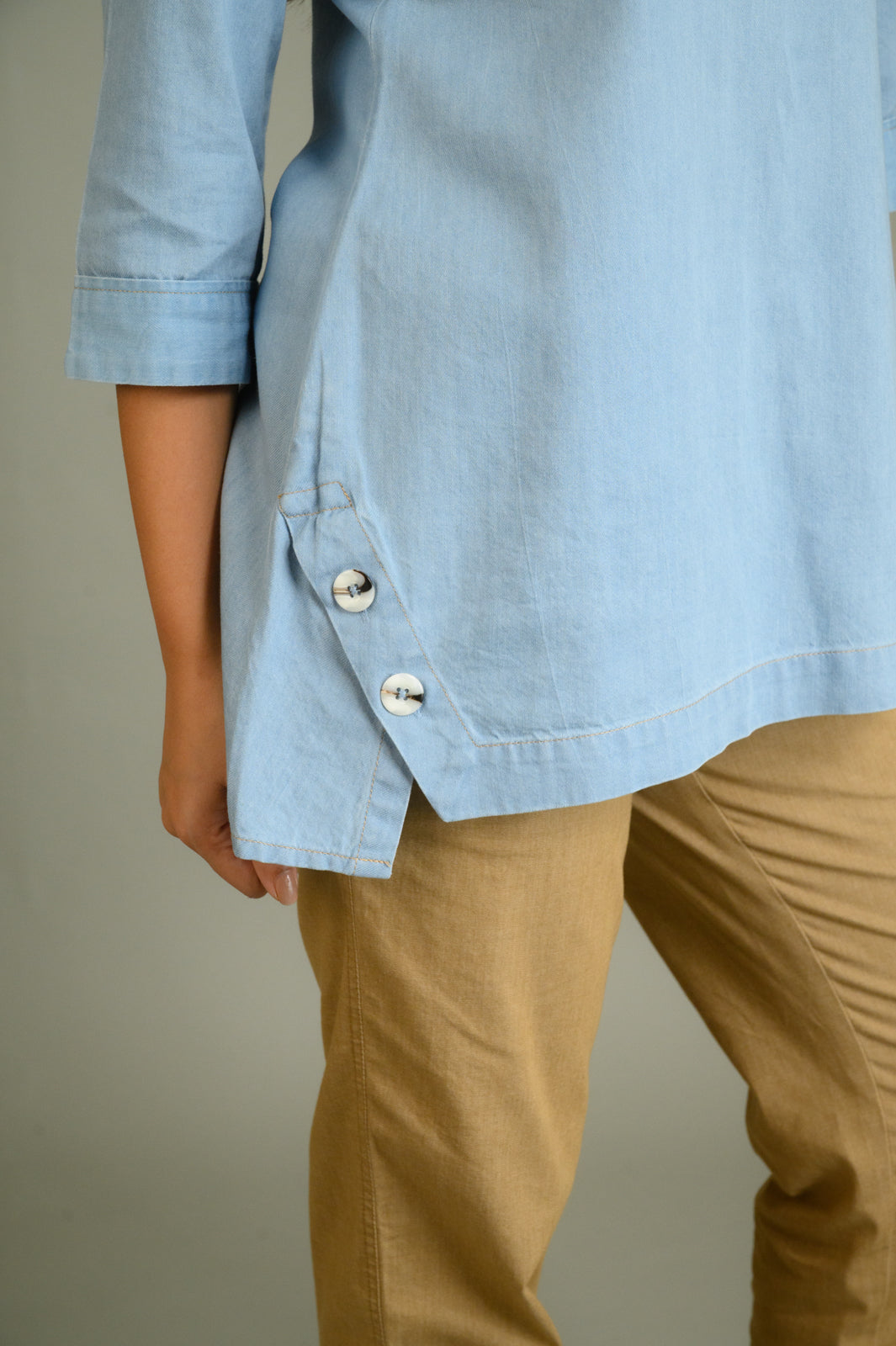 The Denim Staple Top - Etiquette Apparel