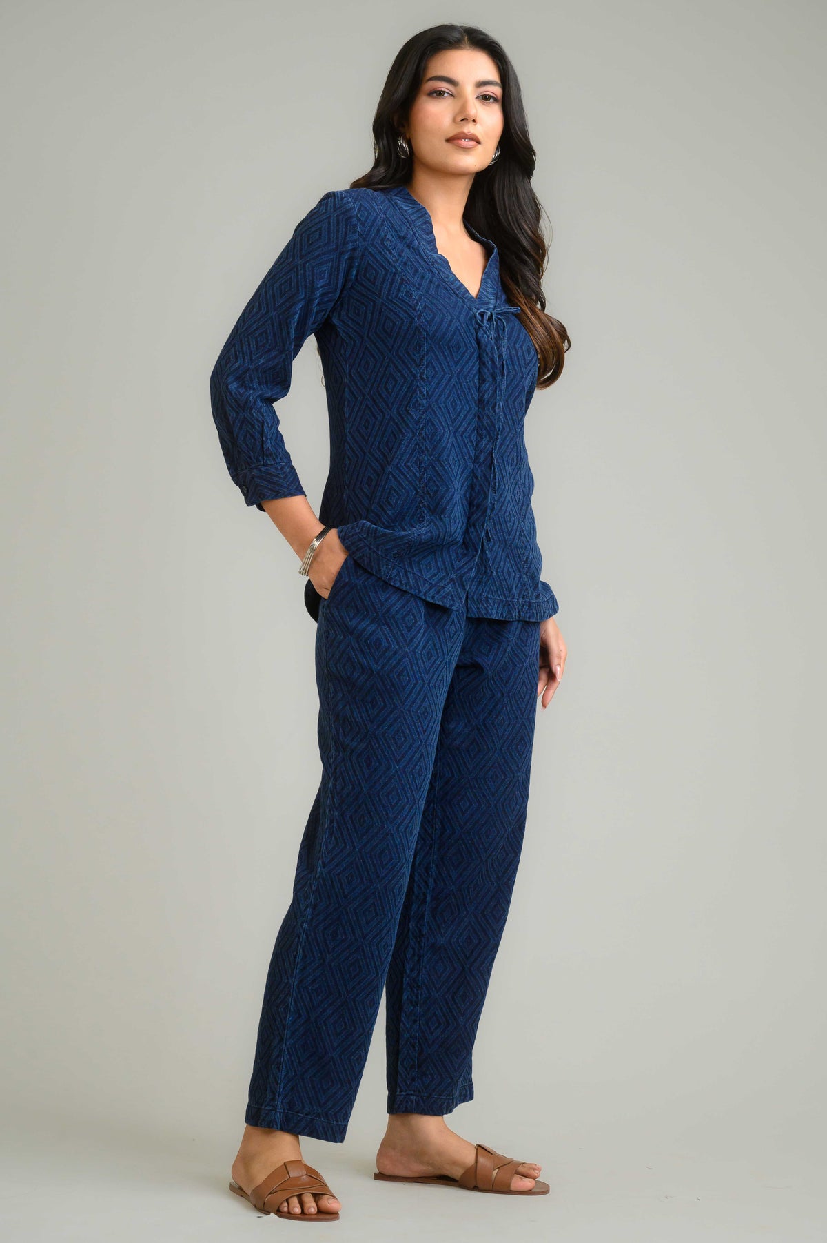 Textured Modern Edge Co-Ord Set - Etiquette Apparel