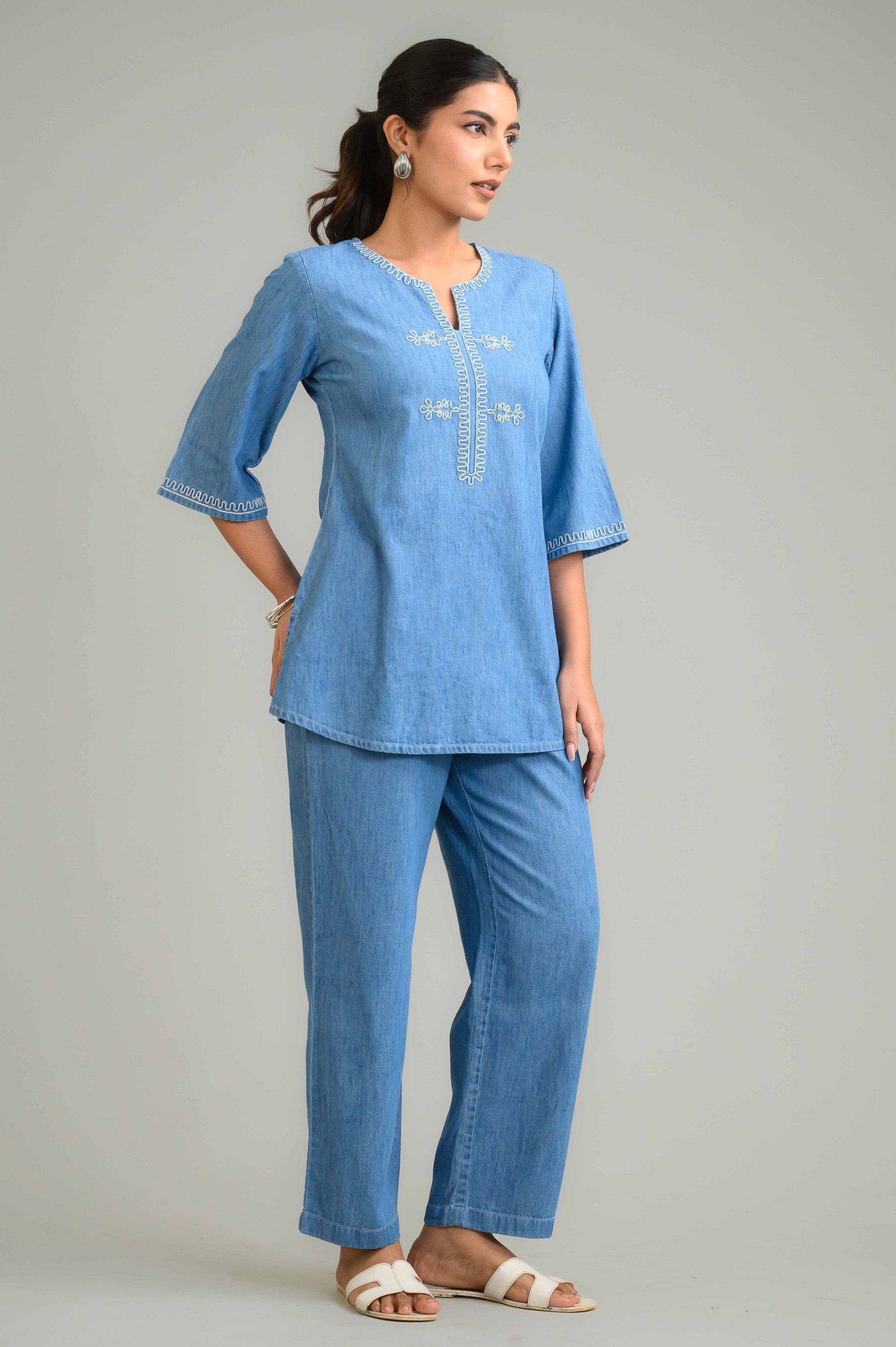 Product Carousel Image 4: Easy Breezy Denim Co-ord Set