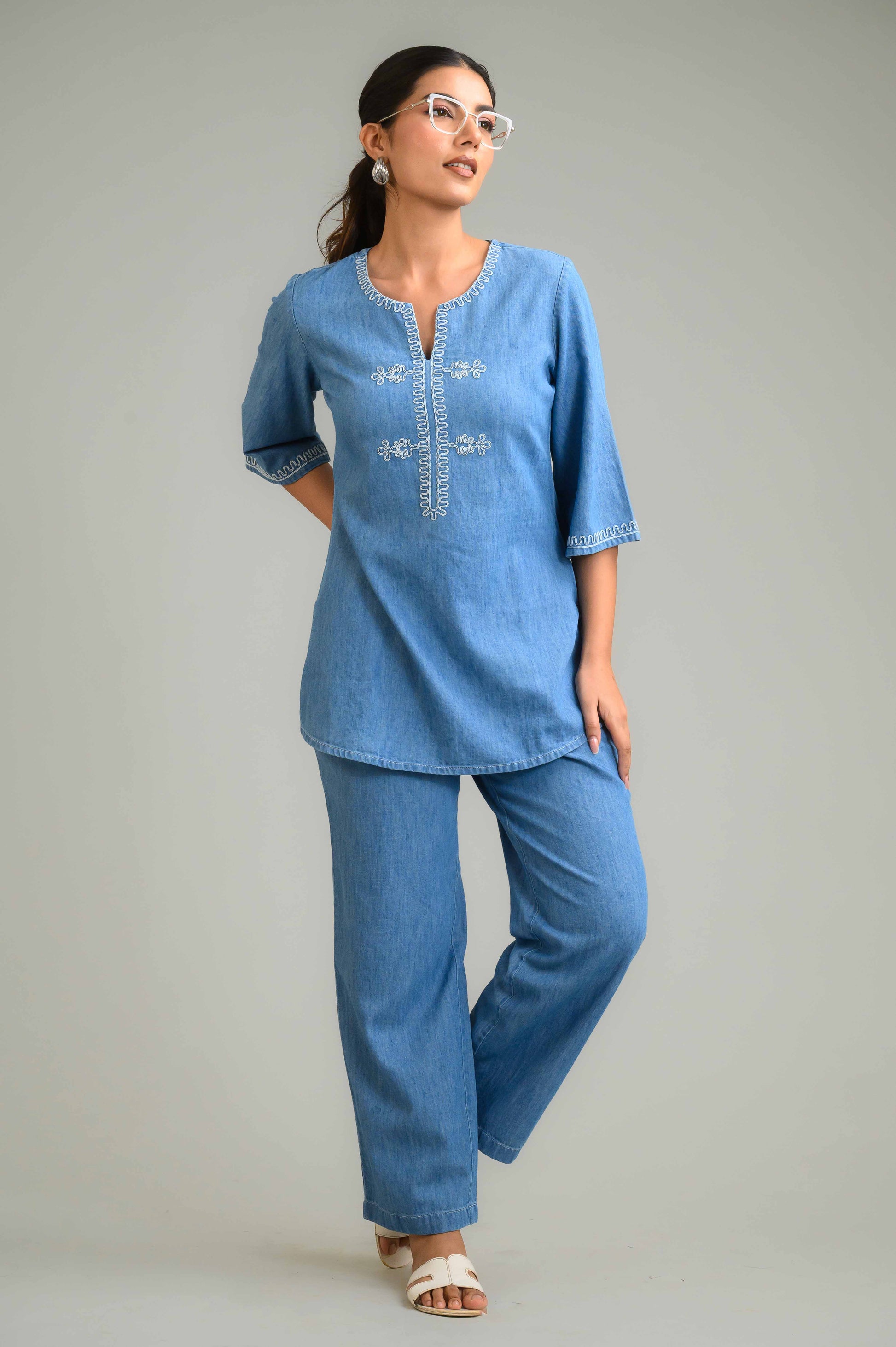 Product Carousel Image 3: Easy Breezy Denim Co-ord Set