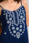 Product Carousel Image 1: Chic Spaghetti Strap Embroidered Kurta