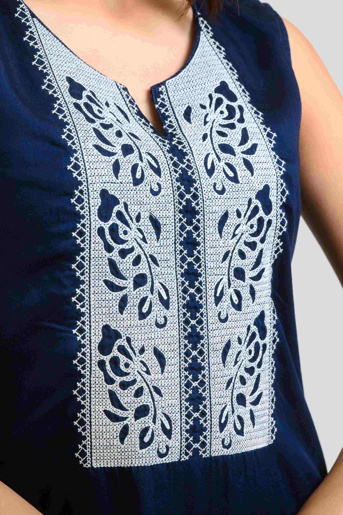 Denim Cotton Mal Dress - Etiquette Apparel