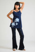 Product Carousel Image 0: Easy Tie Up Denim Top