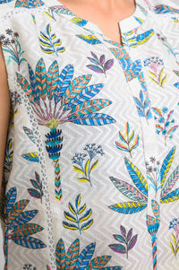 Tropical Rain Forest Sleeveless Top - Etiquette Apparel