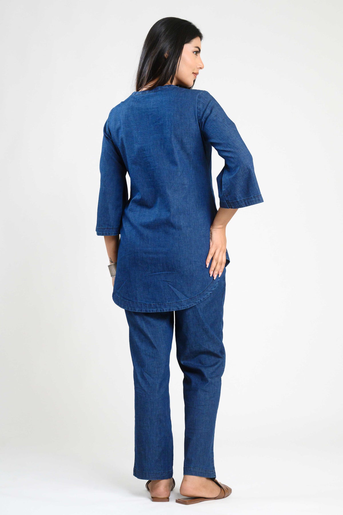 Denim Petal Set Co-Ord Set - Etiquette Apparel