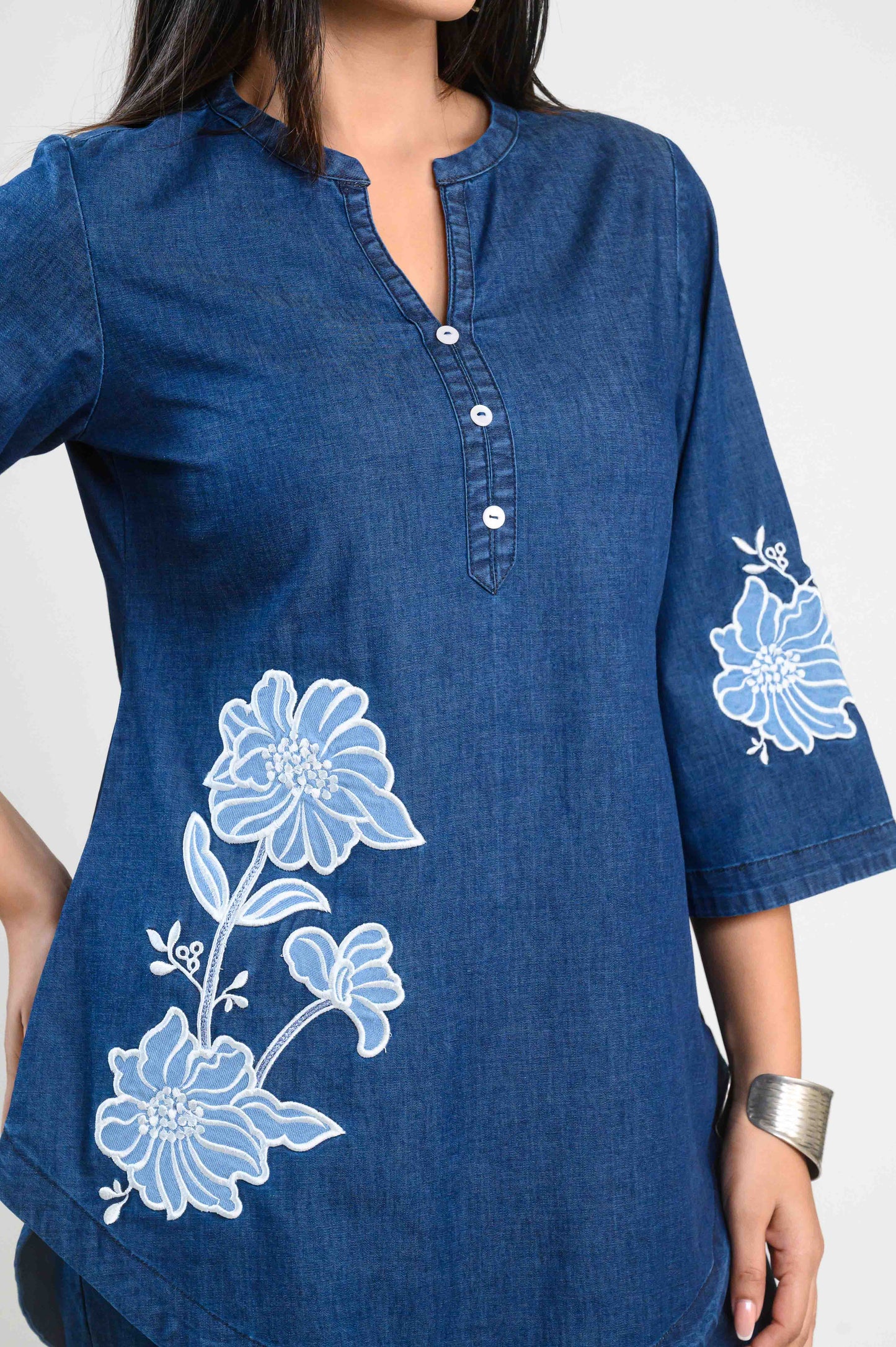 Denim Petal Set Co-Ord Set - Etiquette Apparel