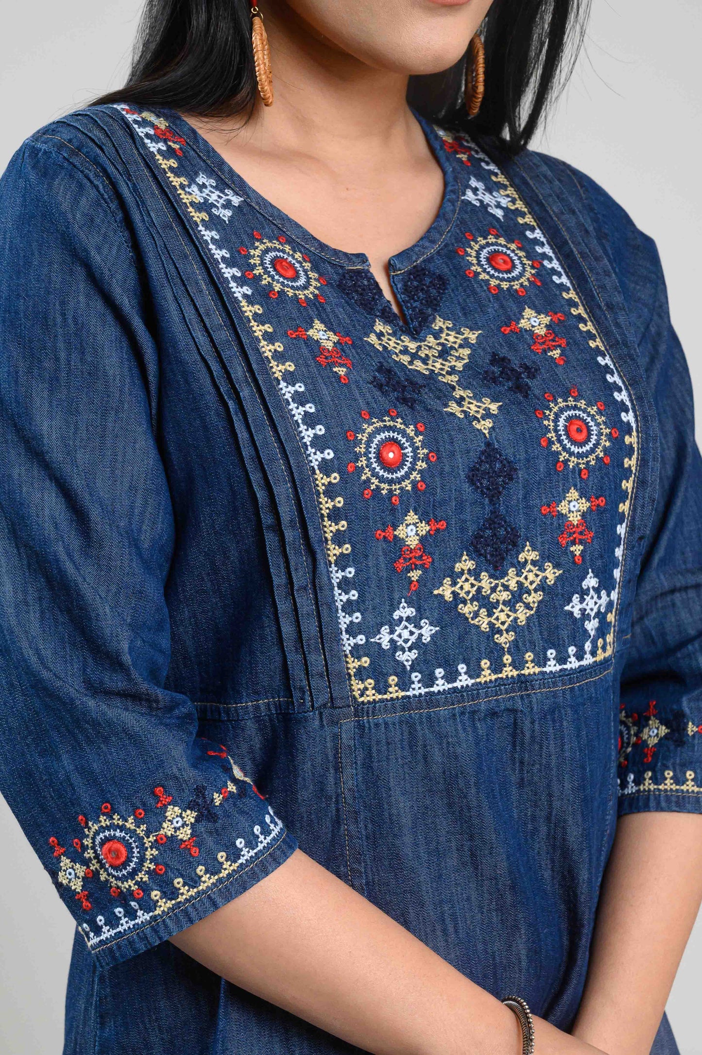 Sindhi Taka Embroidered Co-ord Set - Etiquette Apparel